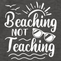 Beaching Not Teaching Summer Break Teacher Vector Backpack