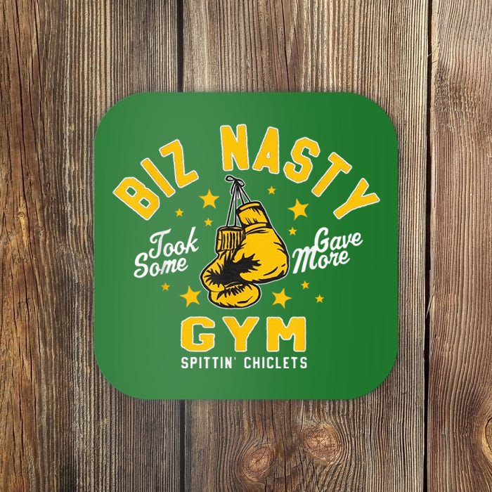 Biz Nasty Took Some Gave More Gym Spittin’ Chiclets Coaster