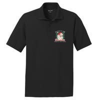 Be Nice To The Music Teacher Santa Is Watching Funny Xmas PosiCharge RacerMesh Polo