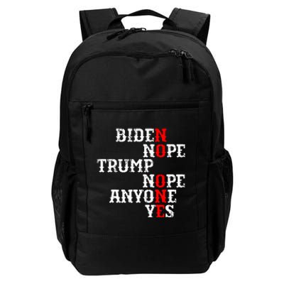 Biden Nope Trump Nope Anyone Yes No One Daily Commute Backpack