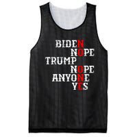 Biden Nope Trump Nope Anyone Yes No One Mesh Reversible Basketball Jersey Tank