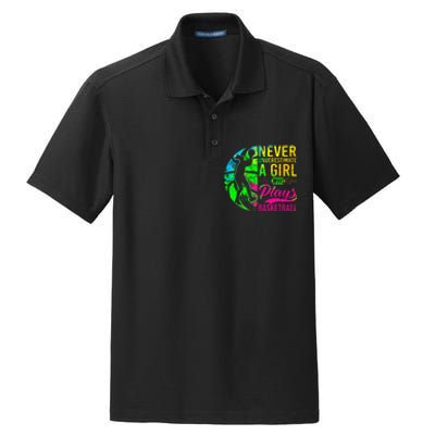 Basketball Never Underestimate A Who Plays Basketball Dry Zone Grid Polo