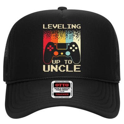 Best New Uncle For Soon To Be Uncle Nephew Gamer High Crown Mesh Back Trucker Hat