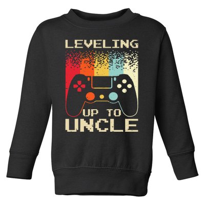 Best New Uncle For Soon To Be Uncle Nephew Gamer Toddler Sweatshirt