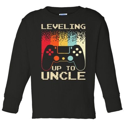 Best New Uncle For Soon To Be Uncle Nephew Gamer Toddler Long Sleeve Shirt