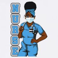 Black Nurse Uniform Face Mask Afro African Women Funny Gift Premium T-Shirt
