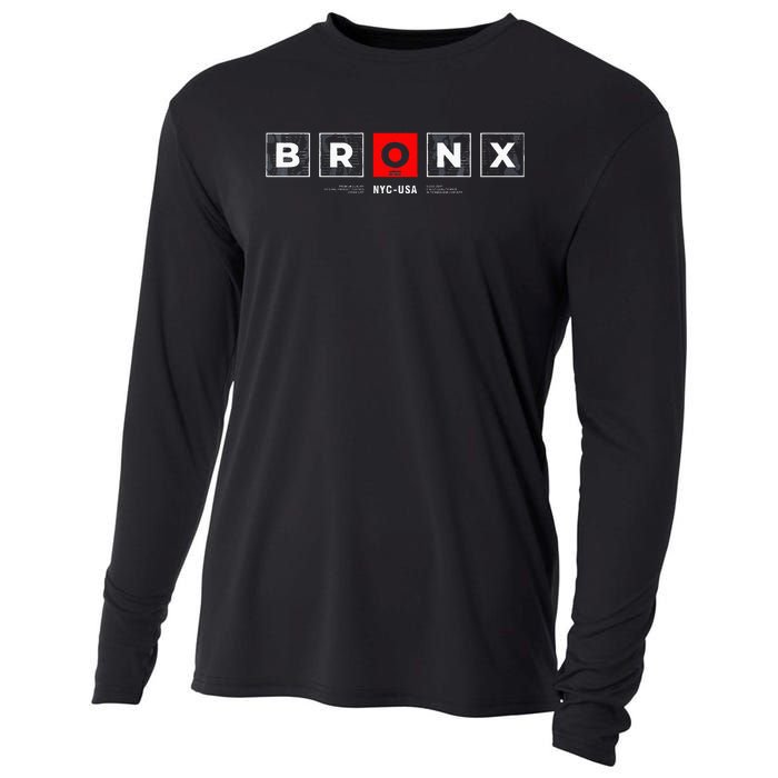 Bronx NYC USA Cooling Performance Long Sleeve Crew