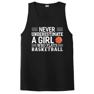 Basketball Never Underestimate A Who Plays Basketball Gift PosiCharge Competitor Tank