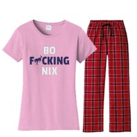 Bo Nix Vintage Denver Women's Flannel Pajama Set