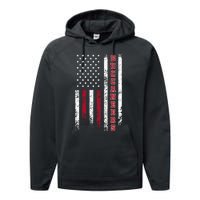 Buccaneers Name Vintage First Name Buccaneers Usa Flag Performance Fleece Hoodie