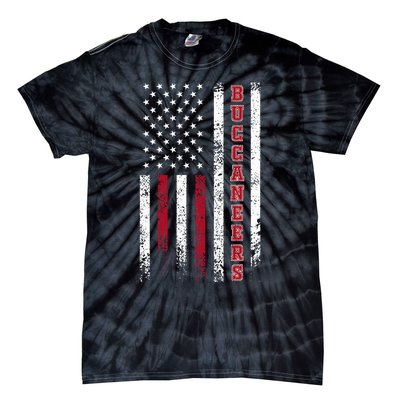 Buccaneers Name Vintage First Name Buccaneers Usa Flag Tie-Dye T-Shirt