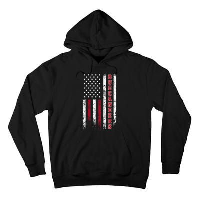 Buccaneers Name Vintage First Name Buccaneers Usa Flag Tall Hoodie