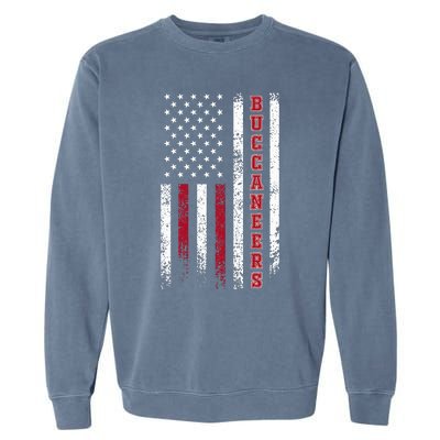 Buccaneers Name Vintage First Name Buccaneers Usa Flag Garment-Dyed Sweatshirt