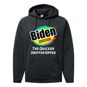 Biden Now With More Sniffing Power The Quicker Sniffer Upper Performance Fleece Hoodie