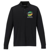 Biden Now With More Sniffing Power The Quicker Sniffer Upper Performance Long Sleeve Polo