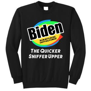 Biden Now With More Sniffing Power The Quicker Sniffer Upper Sweatshirt