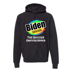 Biden Now With More Sniffing Power The Quicker Sniffer Upper Premium Hoodie