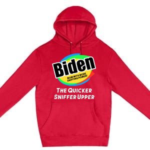 Biden Now With More Sniffing Power The Quicker Sniffer Upper Premium Pullover Hoodie