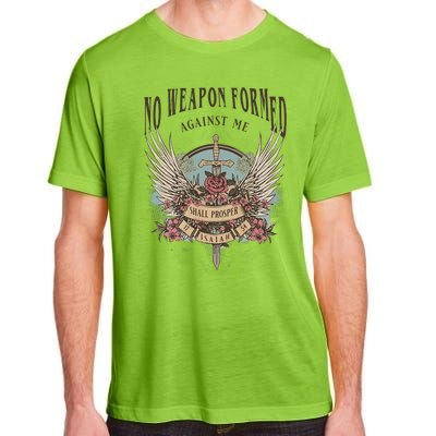 Boho No Weapon Formed Against Me Shall Prosper Christian Adult ChromaSoft Performance T-Shirt