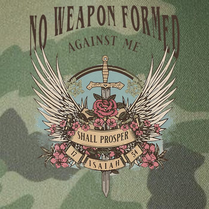 Boho No Weapon Formed Against Me Shall Prosper Christian Legacy Tie Dye Trucker Hat