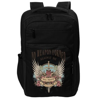 Boho No Weapon Formed Against Me Shall Prosper Christian Impact Tech Backpack