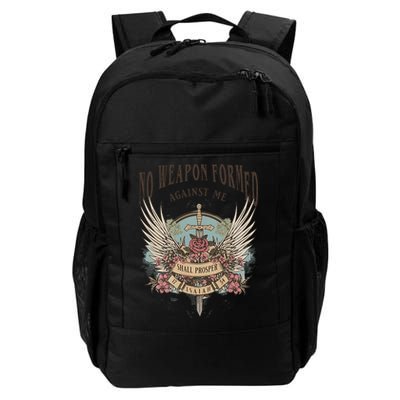 Boho No Weapon Formed Against Me Shall Prosper Christian Backpack