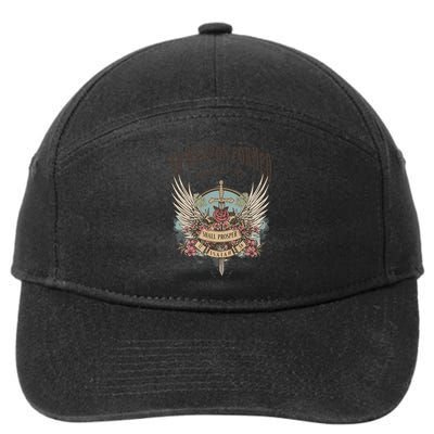 Boho No Weapon Formed Against Me Shall Prosper Christian 7-Panel Snapback Hat