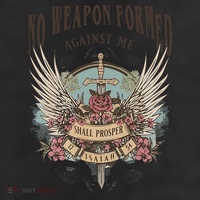 Boho No Weapon Formed Against Me Shall Prosper Christian 11oz C Handle Ceramic Mug