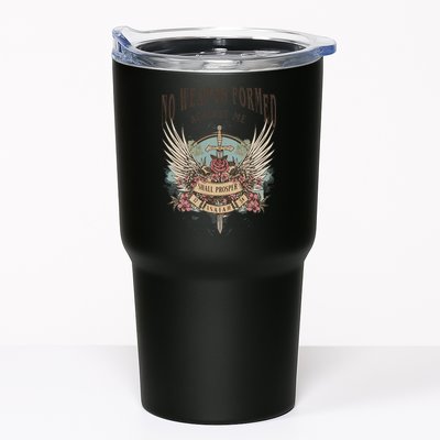 Boho No Weapon Formed Against Me Shall Prosper Christian Tumbler