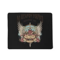 Boho No Weapon Formed Against Me Shall Prosper Christian Mousepad