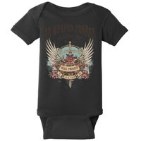 Boho No Weapon Formed Against Me Shall Prosper Christian Baby Bodysuit
