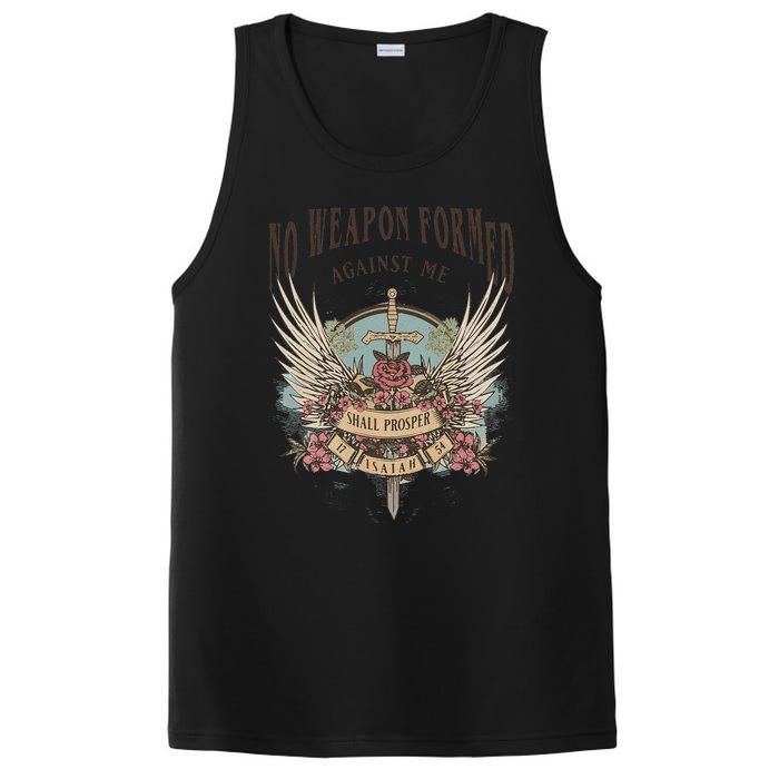 Boho No Weapon Formed Against Me Shall Prosper Christian PosiCharge Competitor Tank