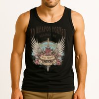 Boho No Weapon Formed Against Me Shall Prosper Christian Tank Top