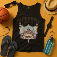 Boho No Weapon Formed Against Me Shall Prosper Christian Tank Top