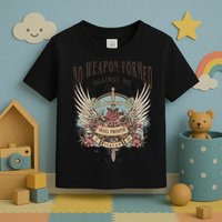 Boho No Weapon Formed Against Me Shall Prosper Christian Toddler T-Shirt