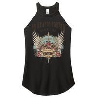 Boho No Weapon Formed Against Me Shall Prosper Christian Women's Perfect Tri Rocker Tank