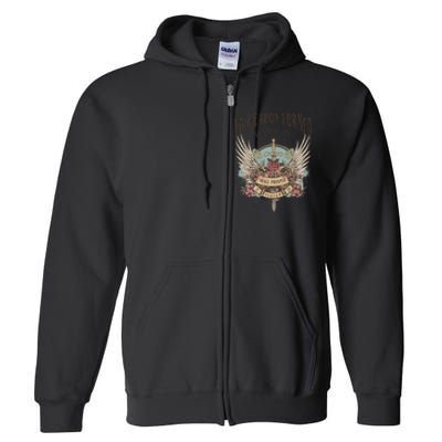 Boho No Weapon Formed Against Me Shall Prosper Christian Full Zip Hoodie