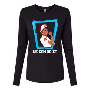 Black Nurse We Can Do It Nursing School Nurses Day Gift Womens Cotton Relaxed Long Sleeve T-Shirt