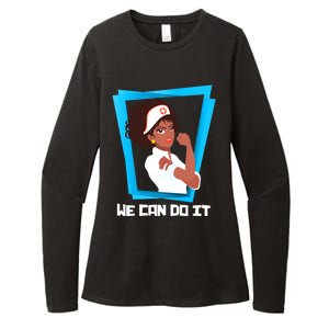 Black Nurse We Can Do It Nursing School Nurses Day Gift Womens CVC Long Sleeve Shirt