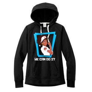 Black Nurse We Can Do It Nursing School Nurses Day Gift Women's Fleece Hoodie