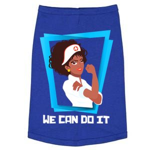 Black Nurse We Can Do It Nursing School Nurses Day Gift Doggie Tank