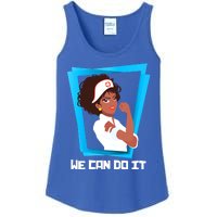 Black Nurse We Can Do It Nursing School Nurses Day Gift Ladies Essential Tank