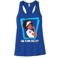 Black Nurse We Can Do It Nursing School Nurses Day Gift Women's Racerback Tank