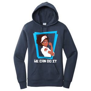 Black Nurse We Can Do It Nursing School Nurses Day Gift Women's Pullover Hoodie