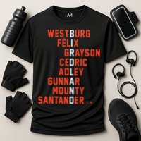 Birdland Names Westburg Felix Grayson Cedric Adley Gunnar Cooling Performance Crew T-Shirt