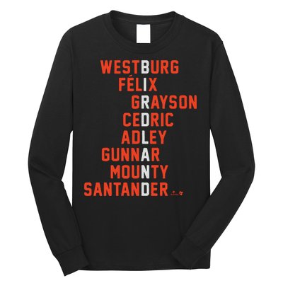 Birdland Names Westburg Felix Grayson Cedric Adley Gunnar Long Sleeve Shirt
