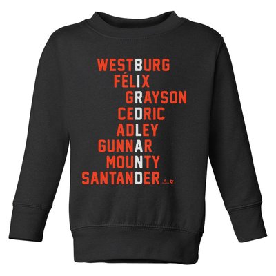 Birdland Names Westburg Felix Grayson Cedric Adley Gunnar Toddler Sweatshirt