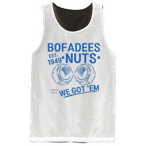 Bofadees Nuts We Got Em Quote Mesh Reversible Basketball Jersey Tank