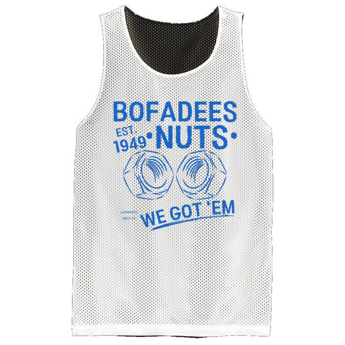 Bofadees Nuts We Got Em Quote Mesh Reversible Basketball Jersey Tank