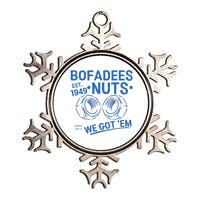 Bofadees Nuts We Got Em Quote Metallic Star Ornament